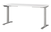 Schreibtisch GW-JET, weiß/silber
