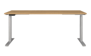 Schreibtisch GW-JET, Grandson-Eiche-Nachbildung/silberfarbig