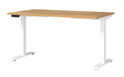 Schreibtisch GW-JET, Navarra-Eiche-Nachbildung/weiß