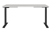 Schreibtisch GW-JET, lichtgrau/schwarz