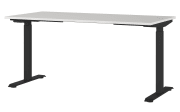 Schreibtisch GW-JET, lichtgrau/schwarz