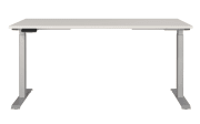 Schreibtisch GW-JET, lichtgrau/silber
