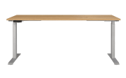 Schreibtisch GW-JET, Navarra Eiche Nachbildung/silberfarbig