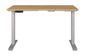 Schreibtisch GW-JET, Grandson-Eiche-Nachbildung/silber