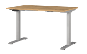 Schreibtisch GW-JET, Grandson-Eiche-Nachbildung/silber