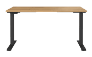 Schreibtisch GW-JET, Navarra Eiche Nachbildung/schwarz