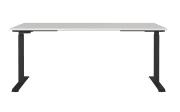 Schreibtisch GW-JET, lichtgrau/schwarz