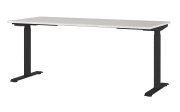 Schreibtisch GW-JET, lichtgrau/schwarz