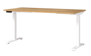 Schreibtisch GW-JET, Navarra-Eiche-Nachbildung/Weiß