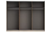 Schwebetürenschrank Linea, Bartex Eiche/graphit, 270 x 211 cm