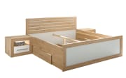 Doppelbett Fernando, Artisan Eiche-Nachbildung/weiß, 180 x 200 cm