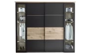 Kleiderschrank Smoothy, anthrazit/Viking Eiche-Nachbildung, 267 x 225 cm