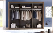 Schwebetürenschrank Bravo/Aschau, Eiche-Nachbildung, 270 x 210 cm