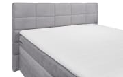 Boxspringbett Tacoma 3, Soro grau, 180 x 200 cm, inkl. Topper und Bettkasten