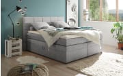 Boxspringbett Tacoma 3, Uran schlamm, 180 x 200 cm, inkl. Topper und Bettkasten