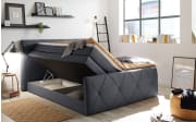 Boxspringbett Calgary 2, anthrazit, 180 x 200 cm