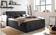 Boxspringbett Calgary 2, schwarz, 180 x 200 cm