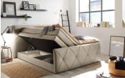 Boxspringbett Calgary 2, schlamm, 180 x 200 cm