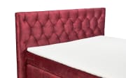 Boxspringbett Pembroke 8, burgund, 180 × 200 cm