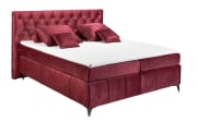 Boxspringbett Pembroke 8, burgund, 180 × 200 cm