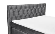 Boxspringbett Pembroke 8, anthrazit, 180 × 200 cm