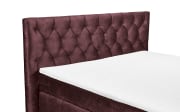 Boxspringbett Pembroke 8, aubergine, 180 × 200 cm