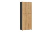 Aktenschrank Podium, Eiche Navarra Nachbildung/graphit matt, 196 cm