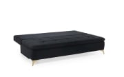 Funktionssofa Sarah, schwarz/gold