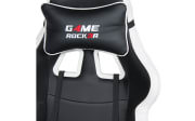 Gaming Stuhl G-10, Kunstleder, schwarz/weiß