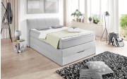 Boxspringbett BX1440 Modesto, grau, 140 x 200 cm