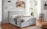 Boxspringbett Aspen, silber, 140 x 200 cm