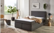 Boxspringbett Aspen, grau, 140 x 200 cm