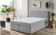 Boxspringbett Aspen, silber, 140 x 200 cm