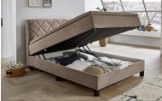 Boxspringbett BX2280 Jeff, stone, 120 x 200 cm