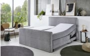 Motor-Boxspringbett BX2440 Lockport, silber, 180 x 200 cm