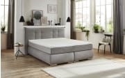 Boxspringbett BX2310 Ray, silber, 180 x 200 cm