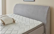 Boxspringbett Kurt, silber, 120 x 200 cm