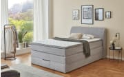 Boxspringbett Kurt, silber, 140 x 200 cm