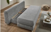 Schlafsofa Borna, silber, inkl. Kissen