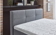 Boxspringbett Krems, silber, 140 x 200 cm, inkl. Bettkasten