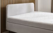 Boxspringbett Villach, silber, 140 x 200 cm, inkl. Topper