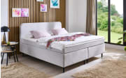 Boxspringbett Villach, silber, 140 x 200 cm, inkl. Topper