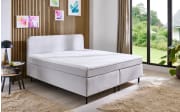 Boxspringbett Villach, silber, 140 x 200 cm, inkl. Topper
