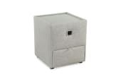 Nachttisch Lancy, hellgrau, 45 x 53 cm