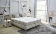 Boxspringbett Carla Mix, beige, 180 x 200 cm, Härtegrad medium und fest