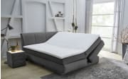 Boxspringbett Carla Mix, dunkelgrau, 180 x 200 cm, Härtegrad medium und fest