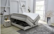 Boxspringbett Carla Mix, beige, 160 x 200 cm, Härtegrad medium und  fest