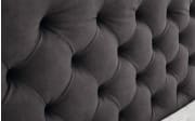 Boxspringbett Marilyn, anthrazit, 180 x 200 cm, inkl. Topper