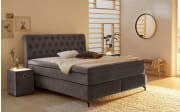 Boxspringbett Scarlett Max, grau, 180 x 200 cm