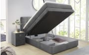 Boxspringbett Amy, grau, 140 x 200 cm